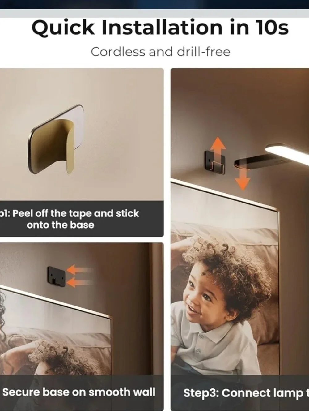 FULEN 2 Pack Picture Lights for Wall,Art Lights for Painting,Battery Operated